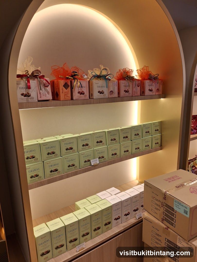 Chocolates on Display