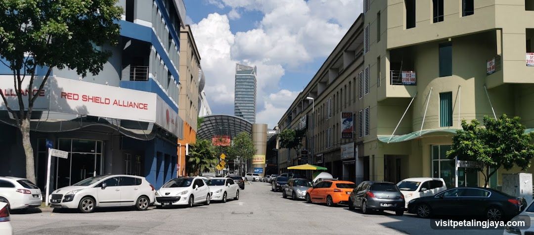 Street Scene with Buildings and Cars