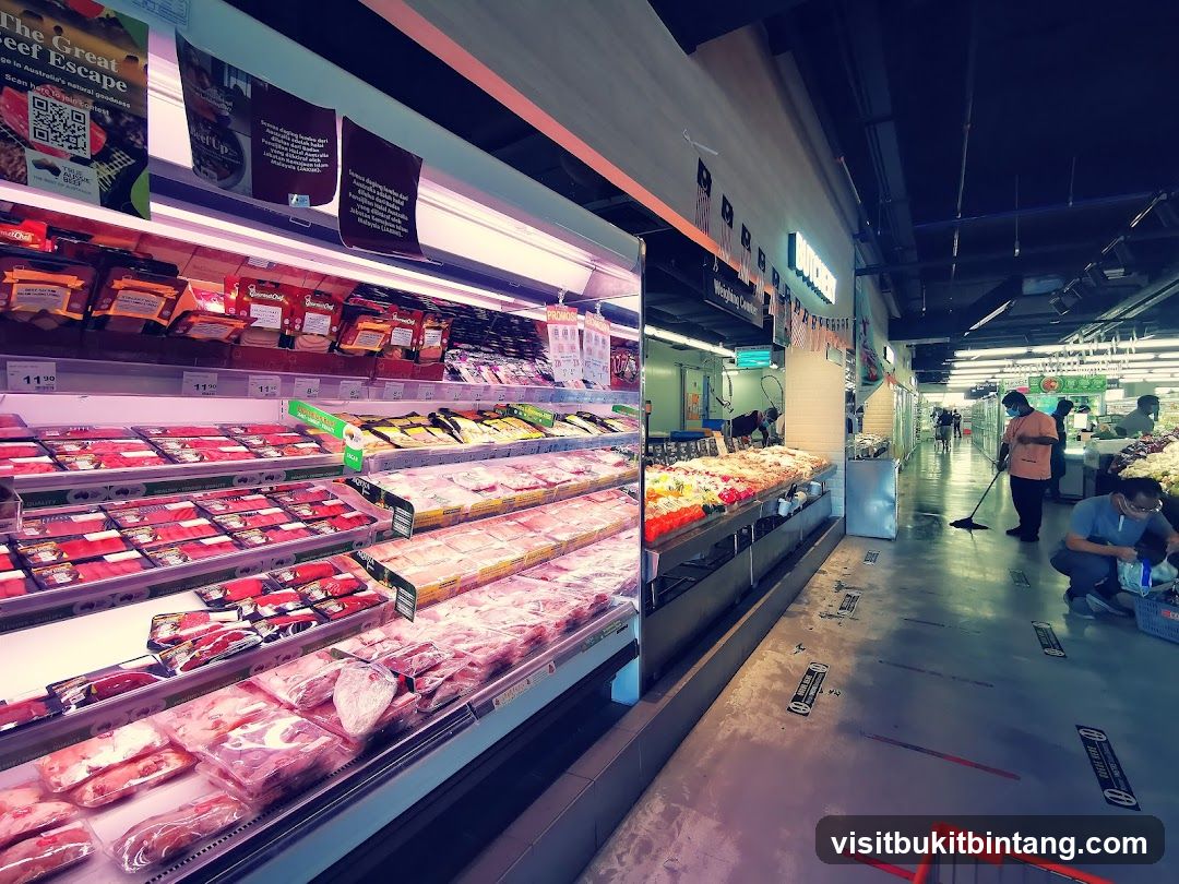 Butcher Section in a Supermarket
