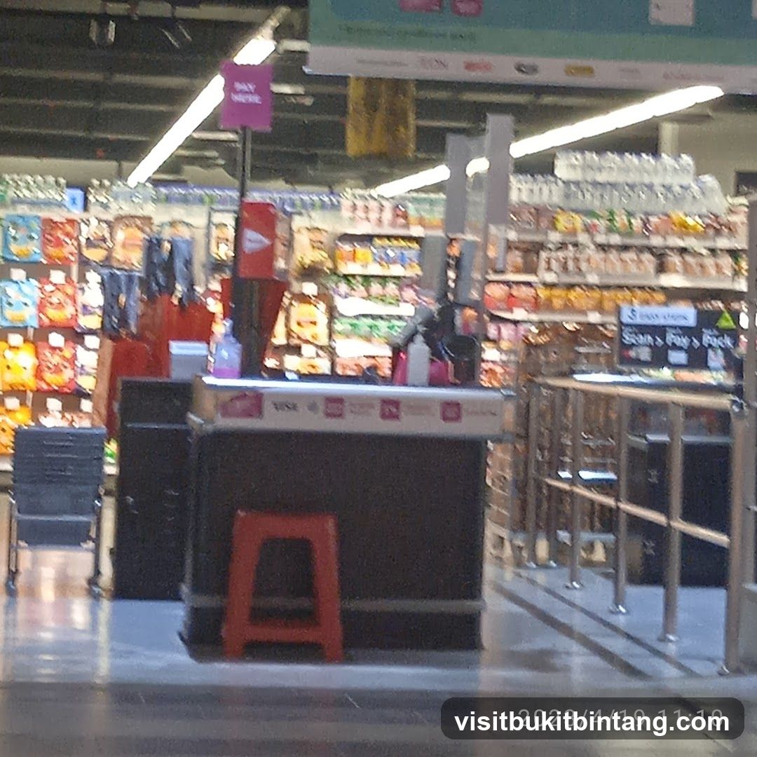 Checkout Area in a Supermarket
