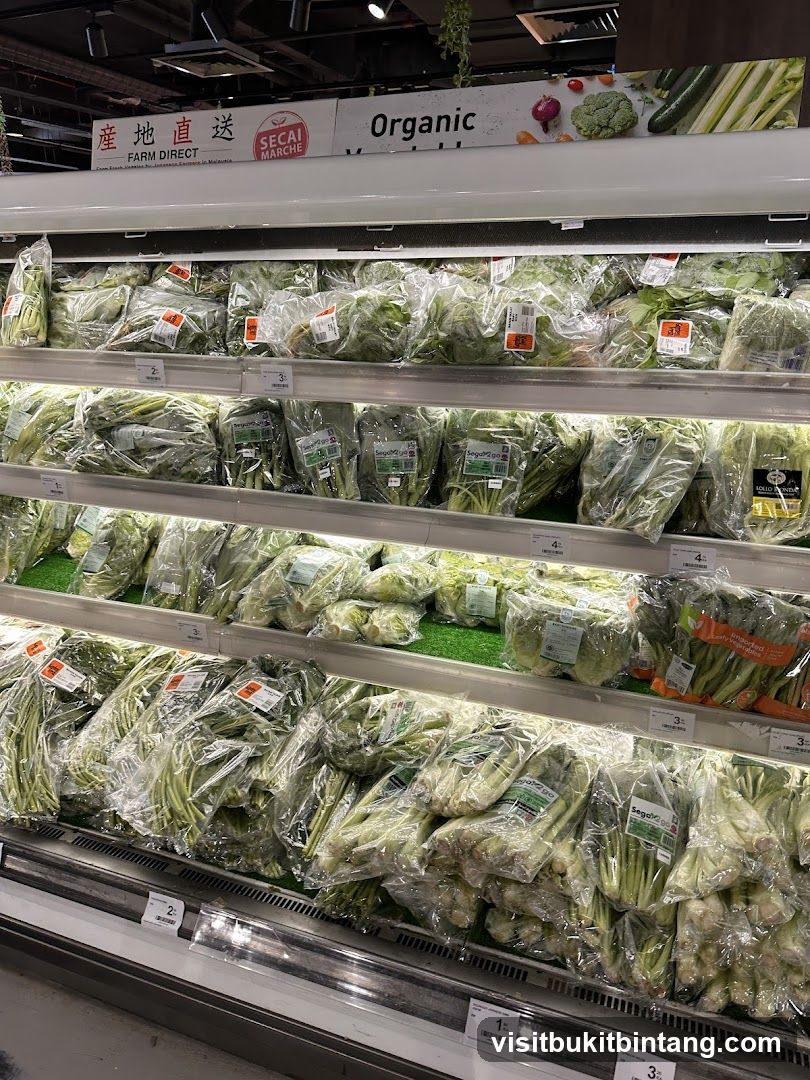 Organic Vegetables Display