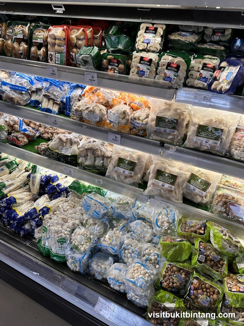 Mushroom Display in a Supermarket