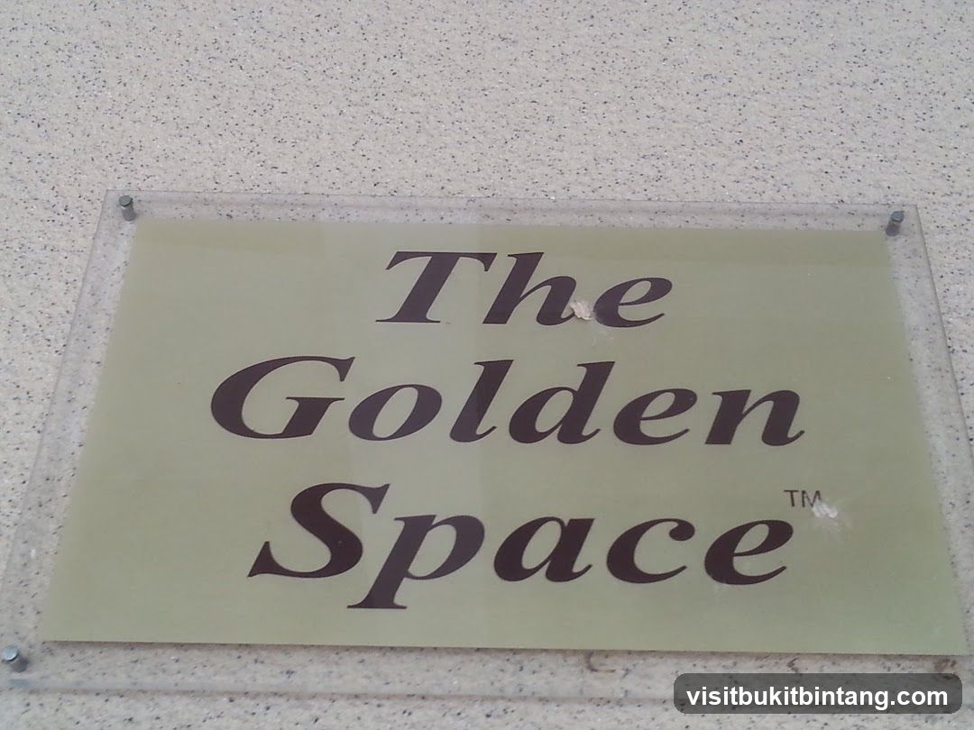 The Golden Space sign