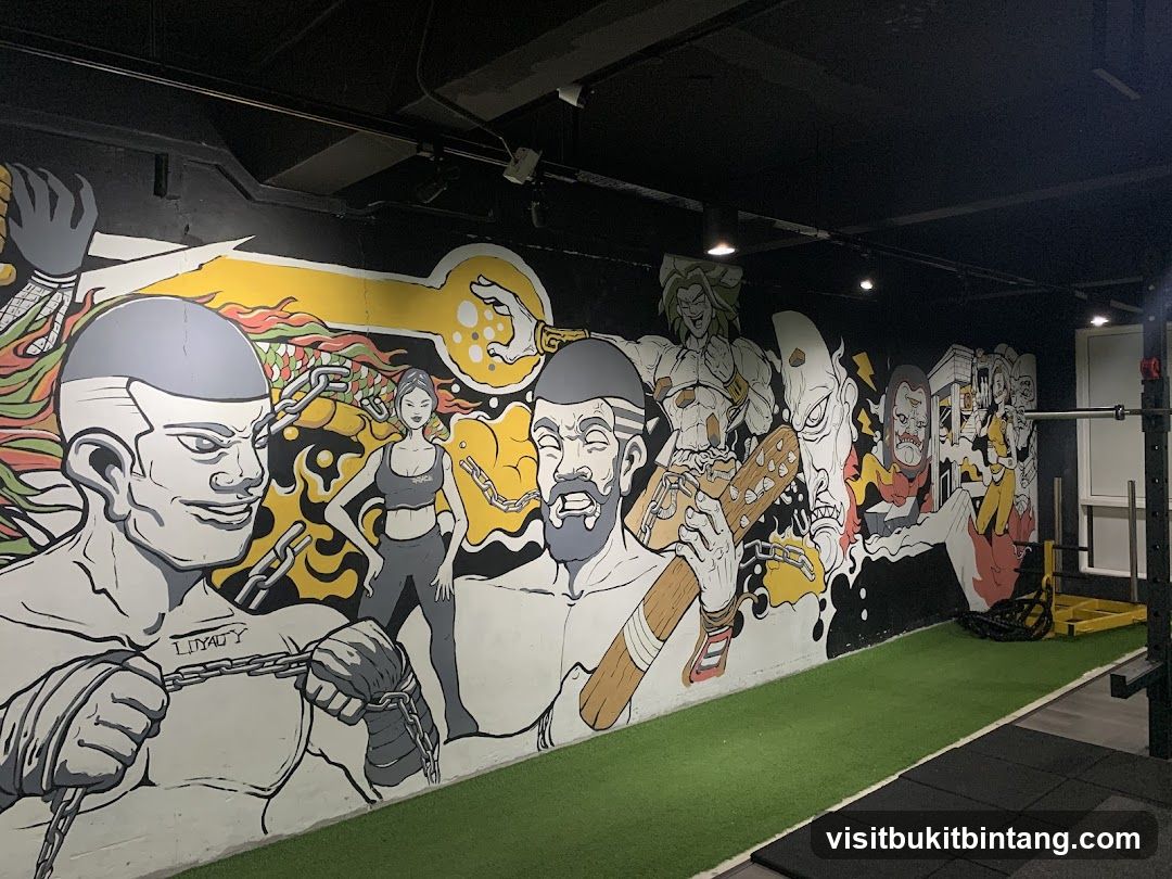 Graffiti Art Wall in Gym