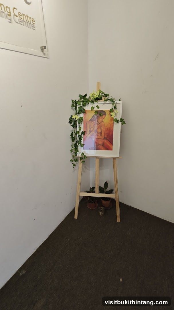 Art Display with Greenery