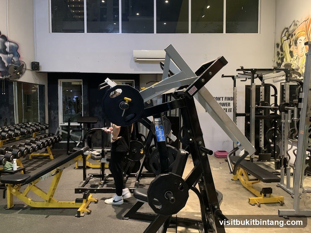 Gym Interior with Weightlifting Equipment