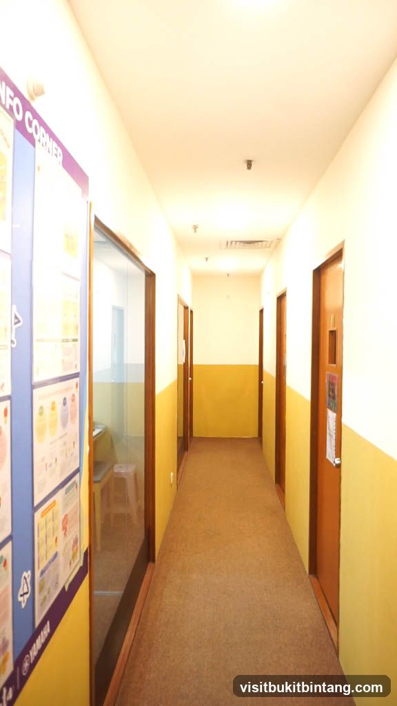 Hallway with informational posters