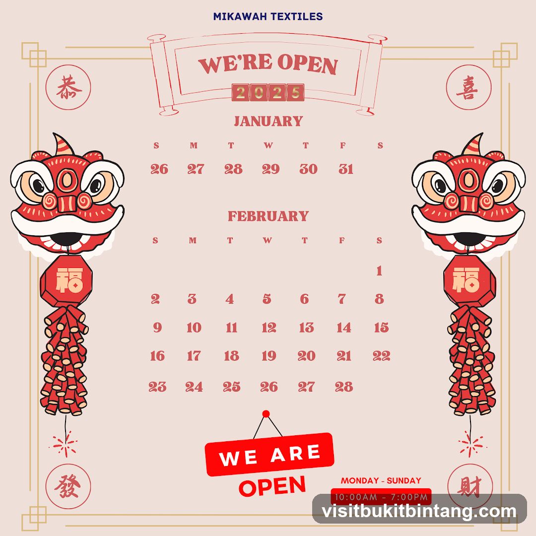 Mikawah Textiles Calendar