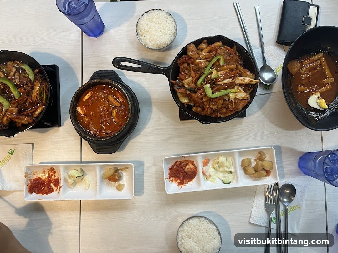 Korean Food Spread