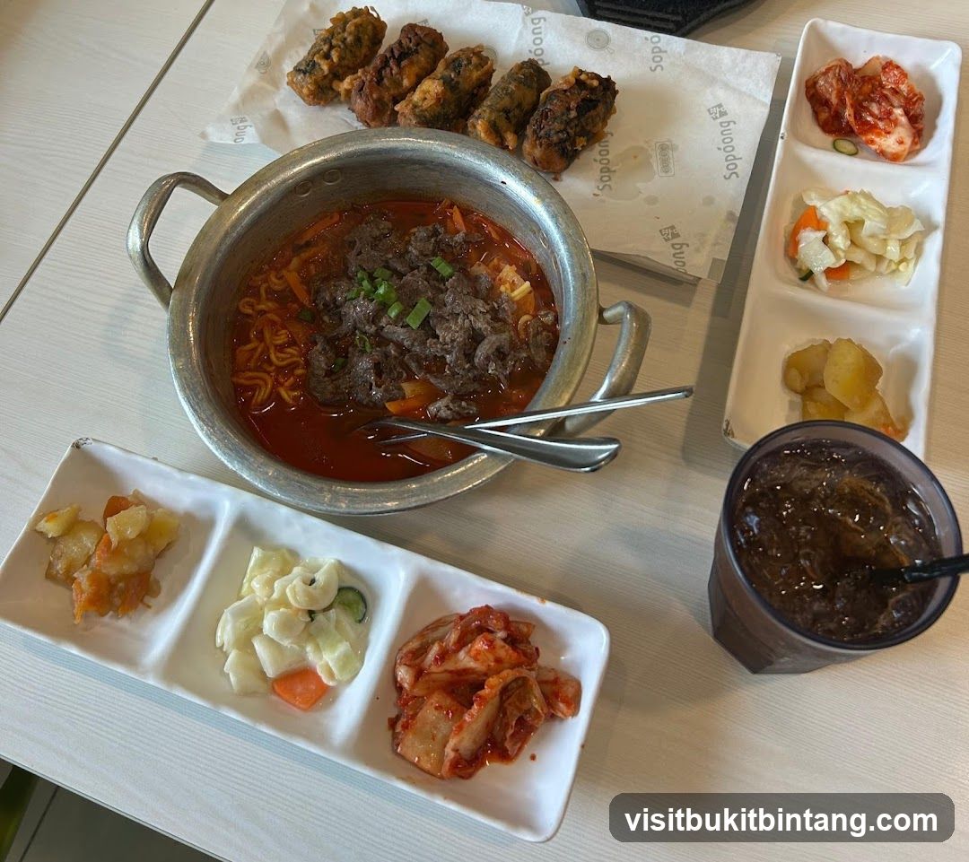 Korean Meal with Side Dishes