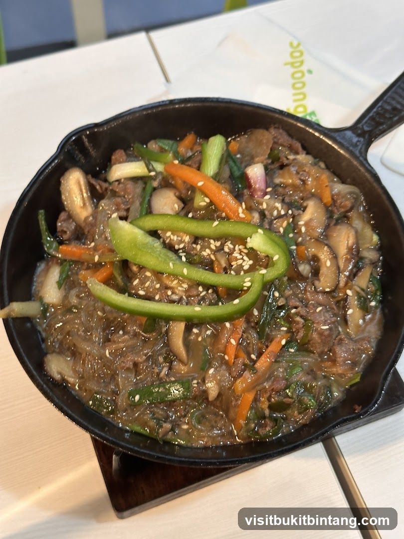 Japchae in a Skillet