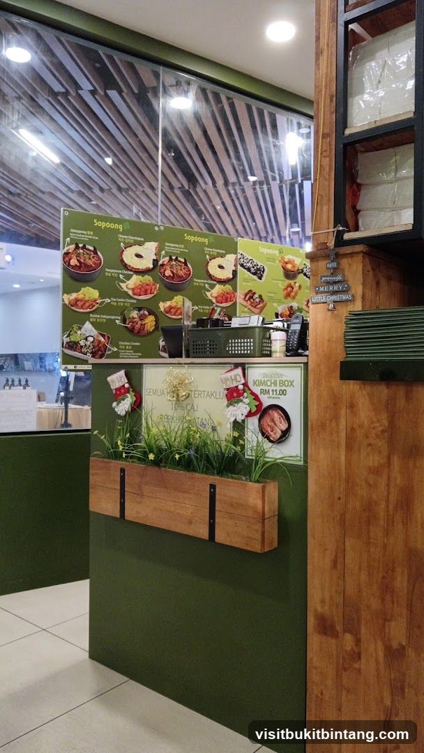 Korean Food Menu Display