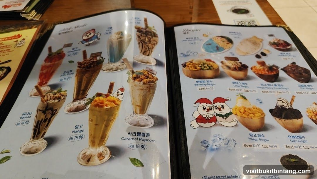 Dessert Menu