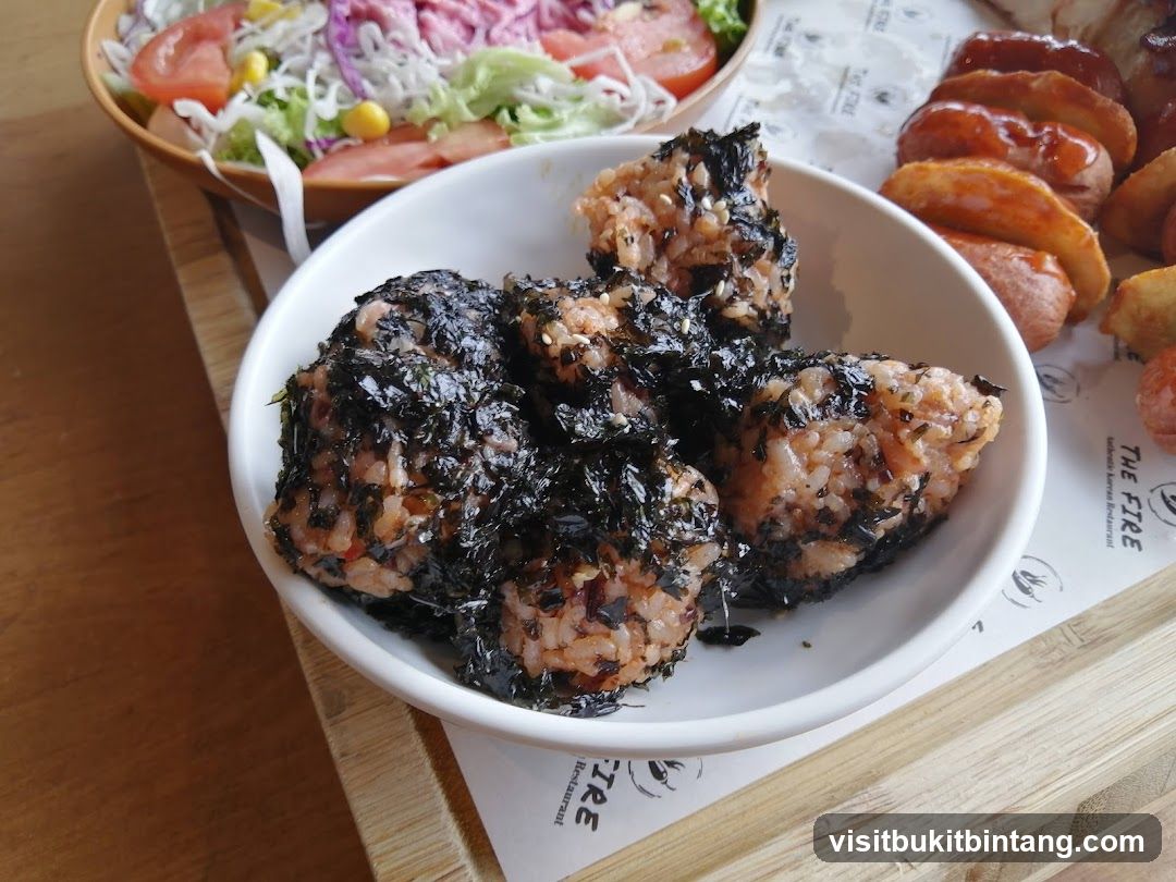 Onigiri and Salad