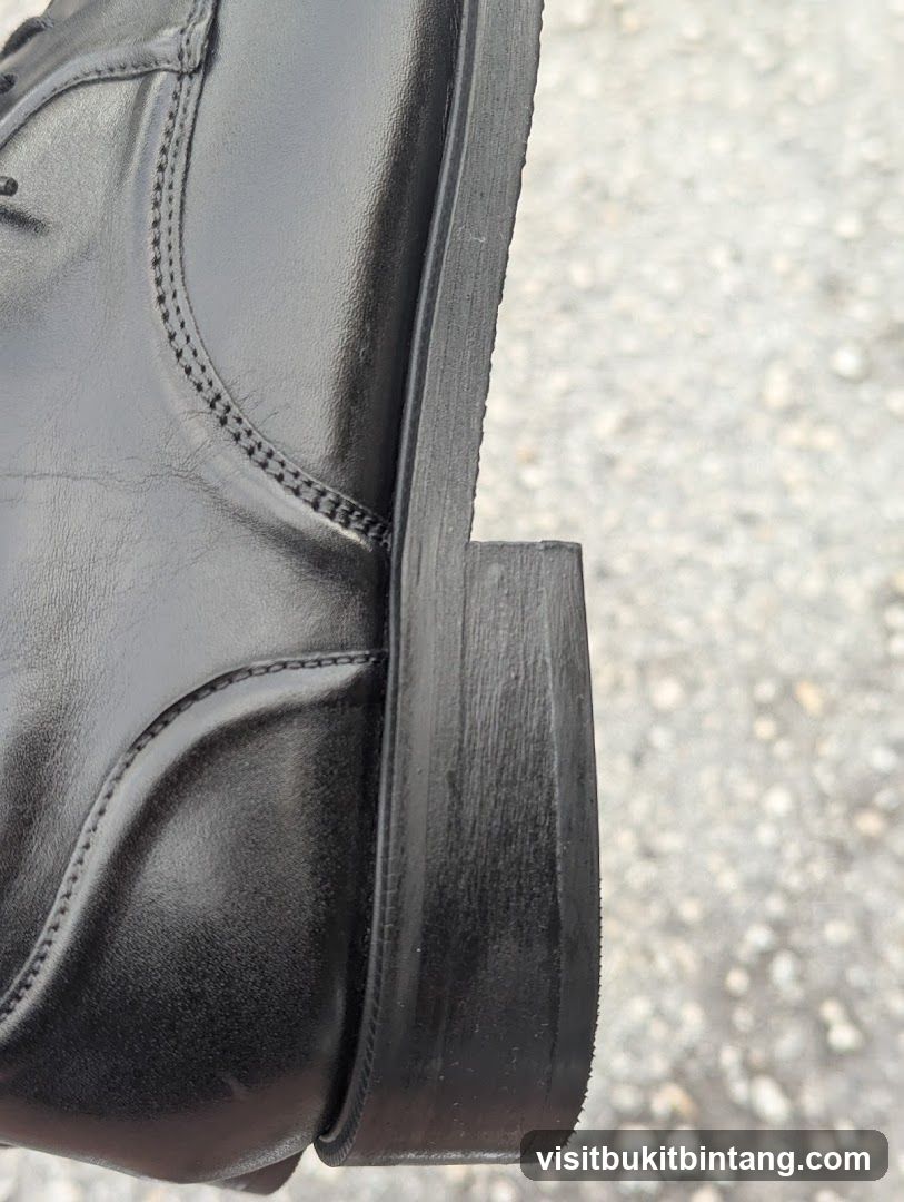 Black Leather Boot Sole