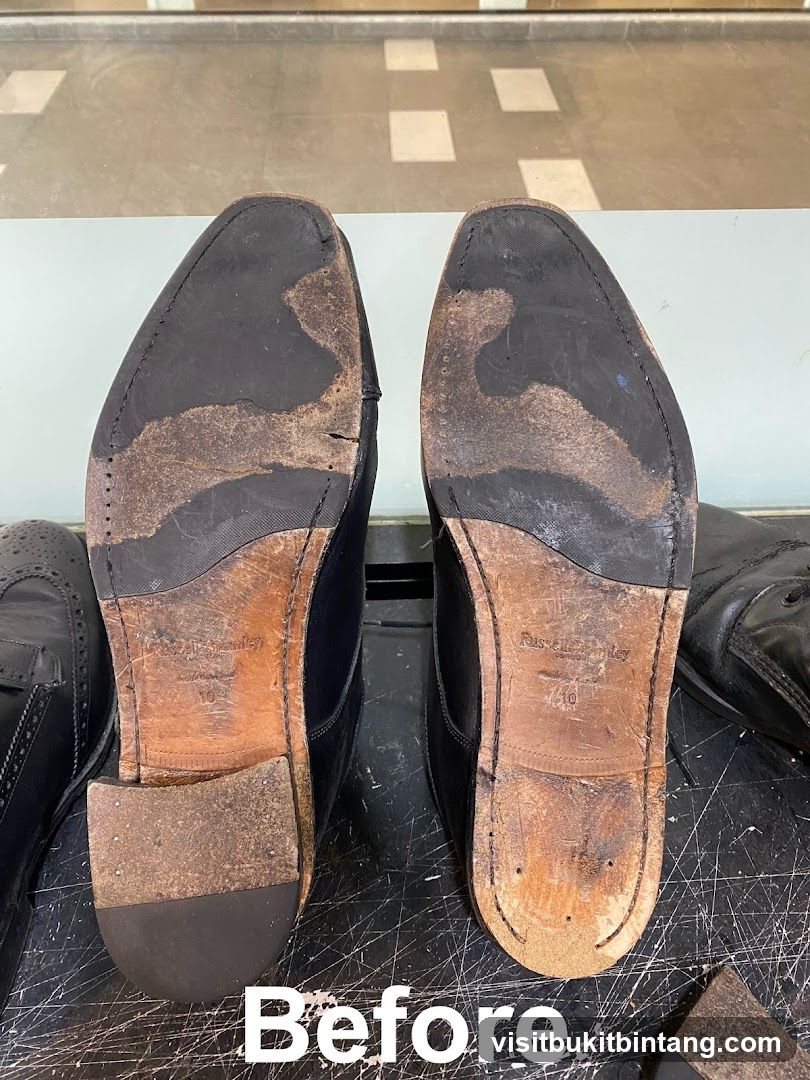 Before and After Shoe Soles