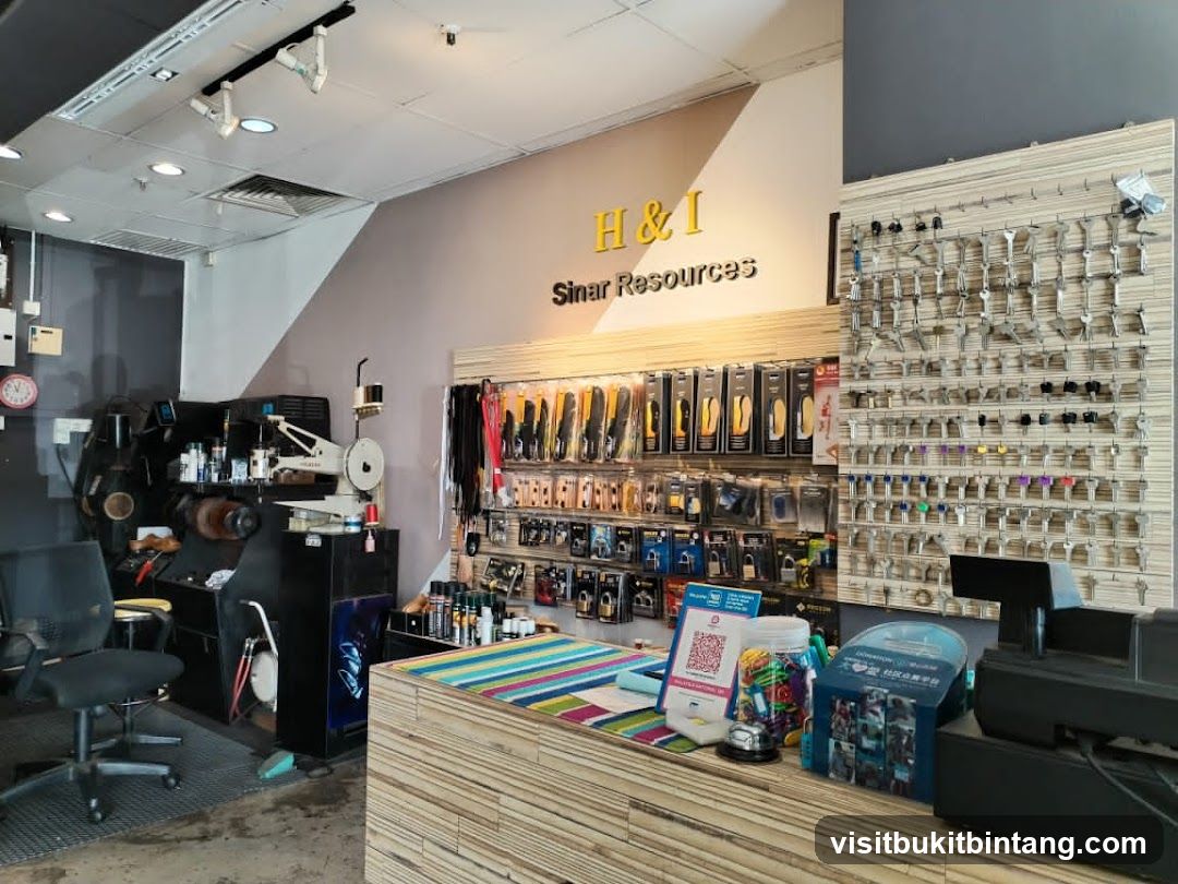 Key cutting and shoe repair shop