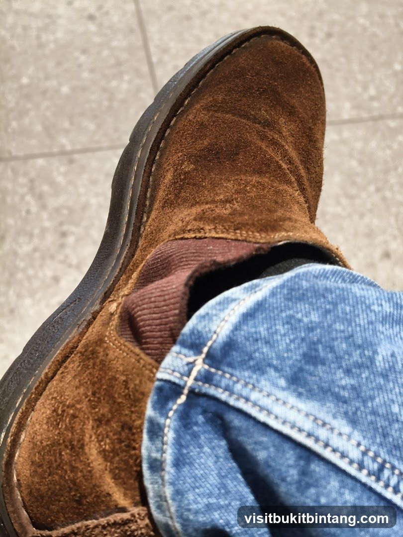 Brown Suede Boot and Jeans