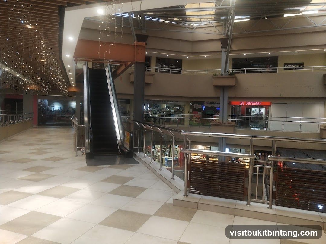 Mall Interior with Escalator