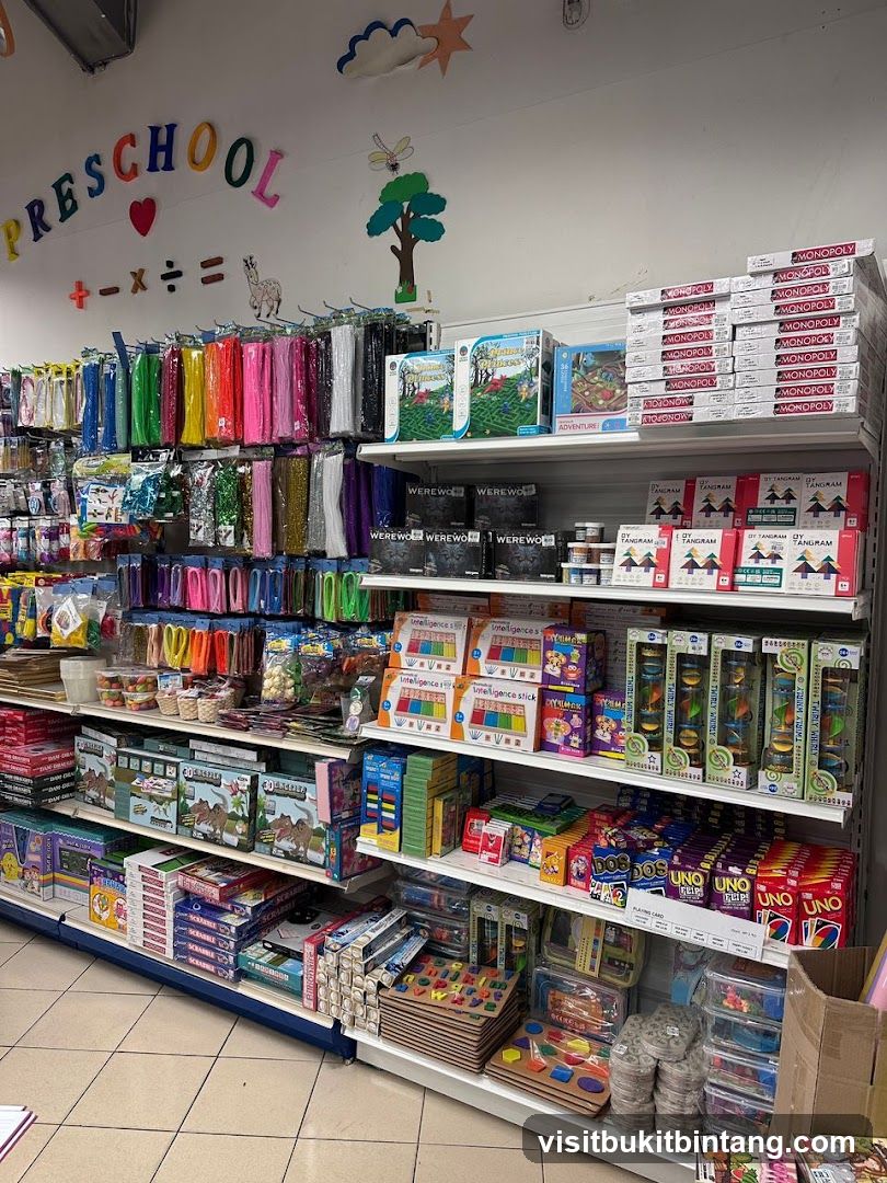 Preschool and Game Store Shelves