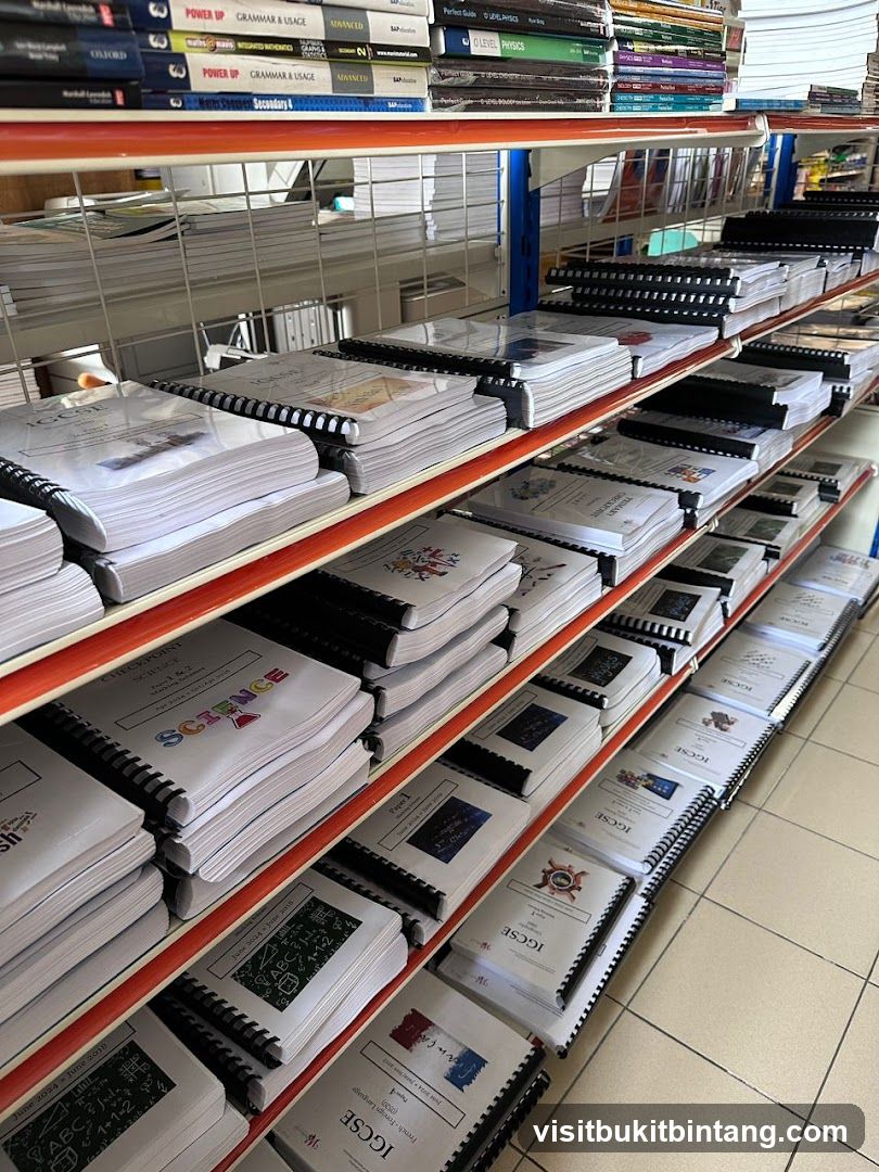 Educational Materials on Shelves
