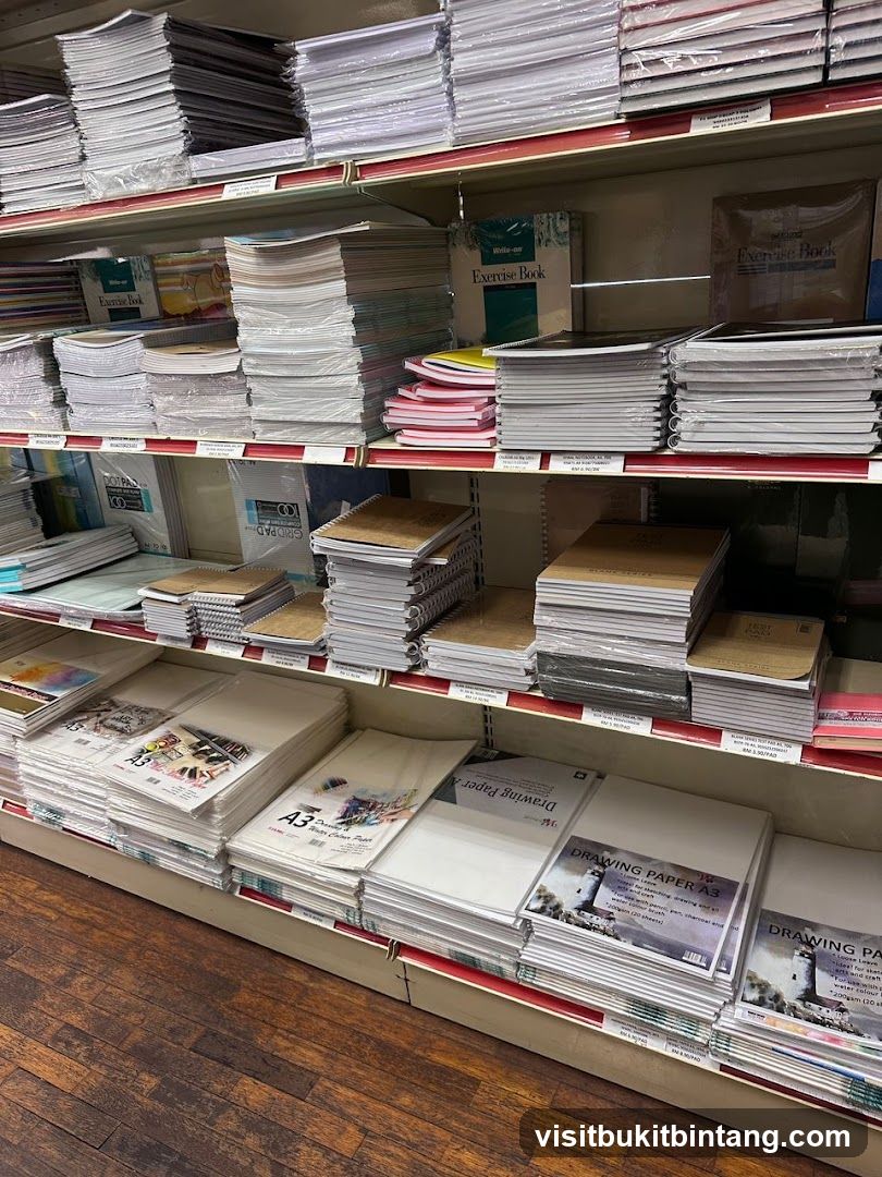 Stationery Store Shelves