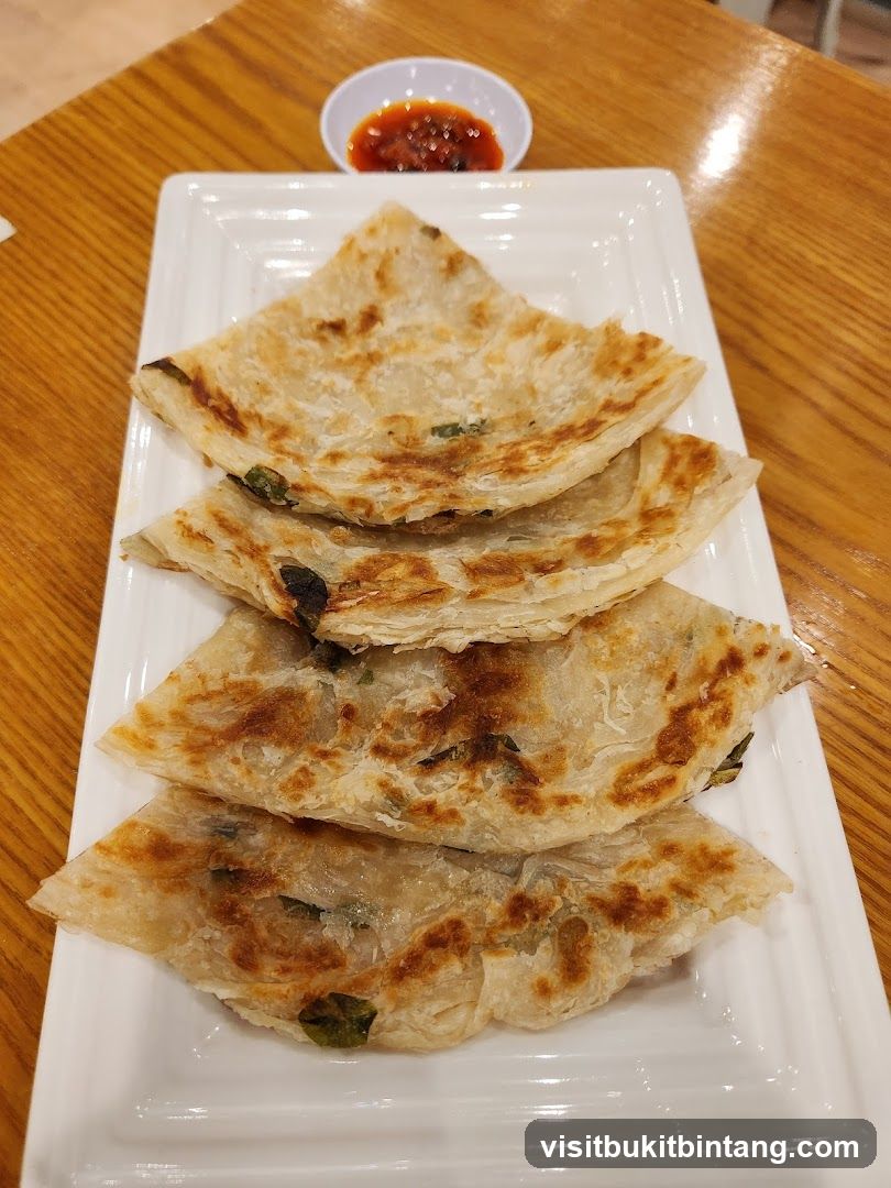 Scallion Pancakes with Dipping Sauce