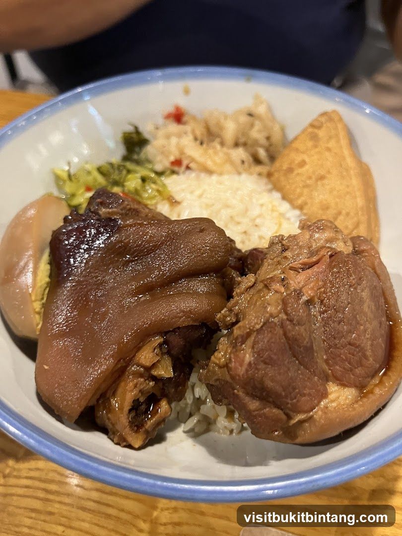 Braised Pork Leg Rice Bowl