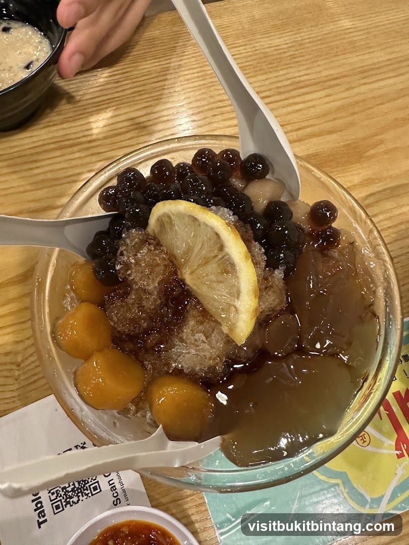 Dessert with Boba and Fruit
