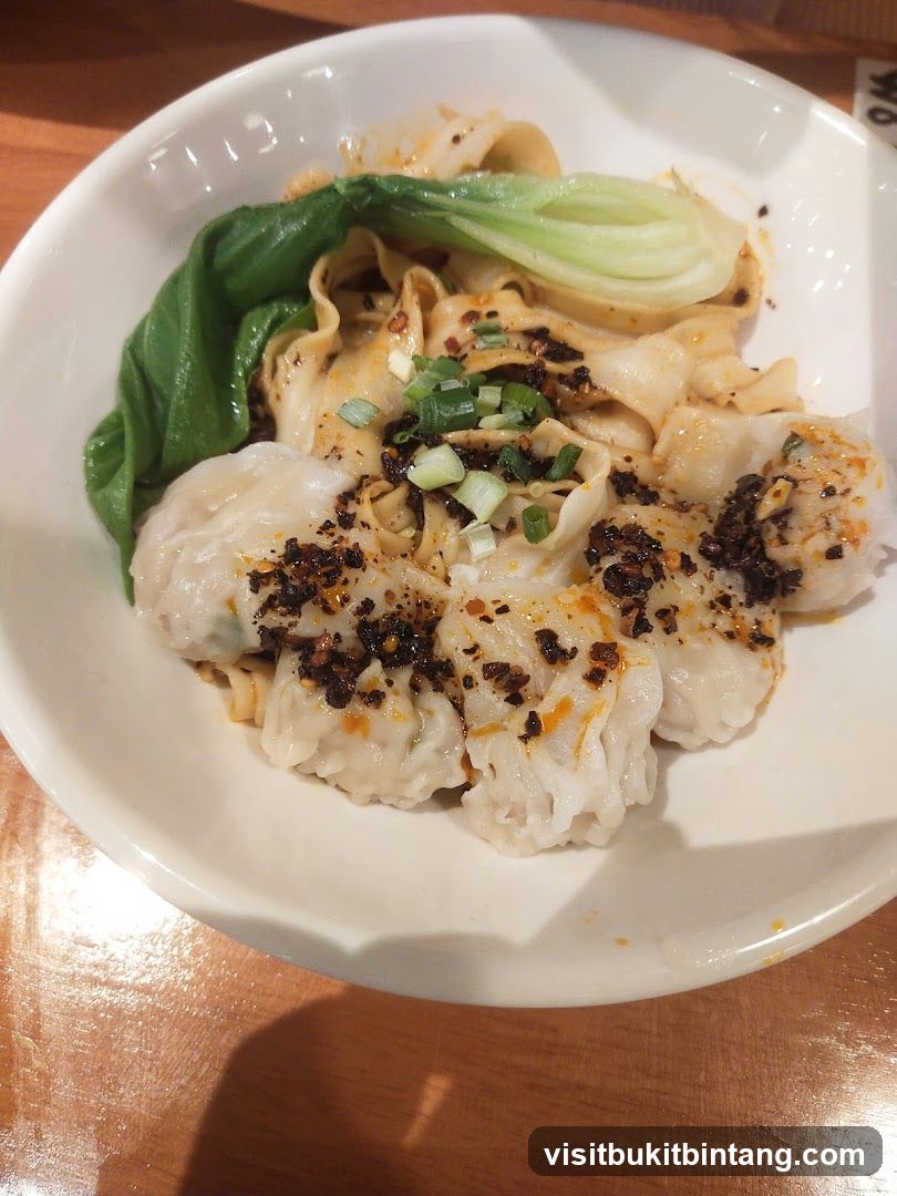 Spicy Wontons with Noodles