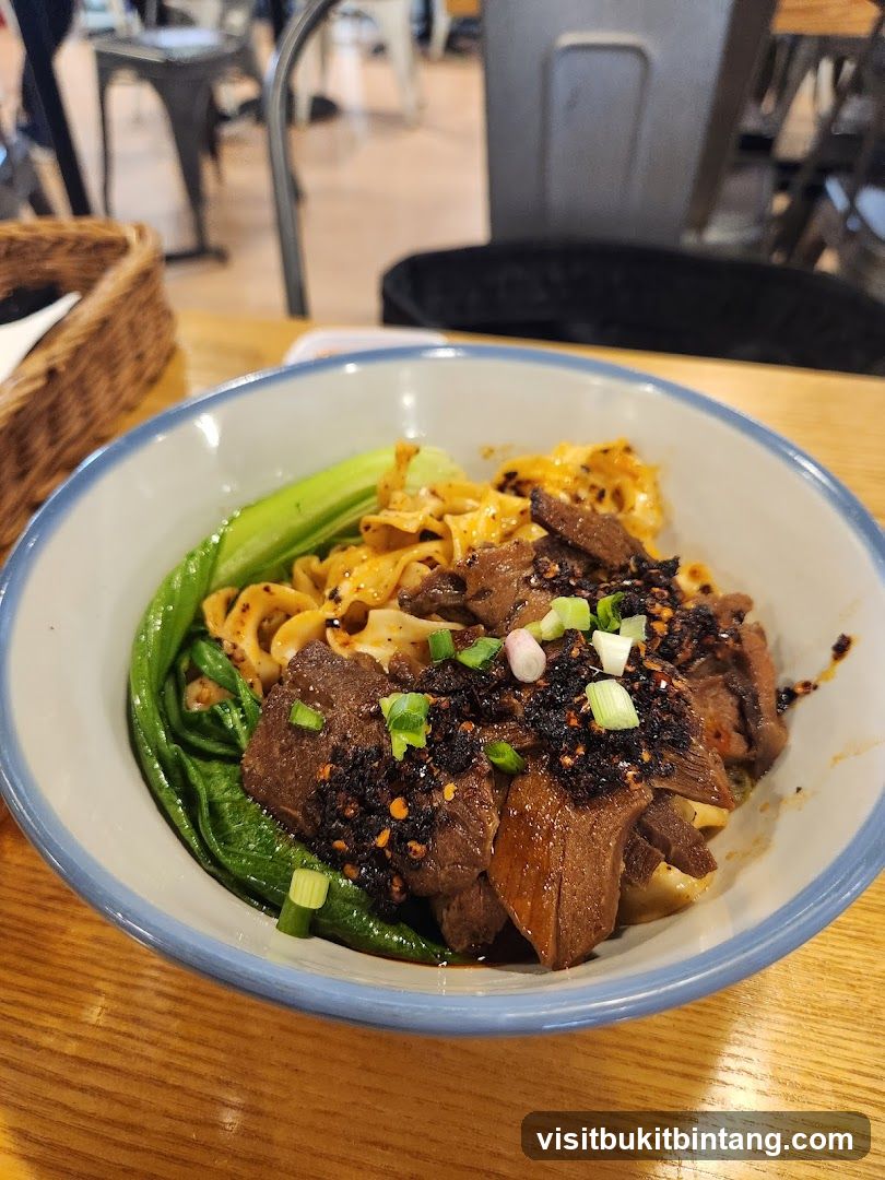 Beef noodle dish