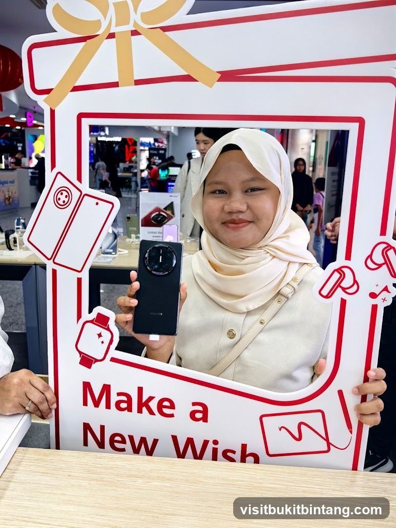 Woman Posing with Huawei Phone