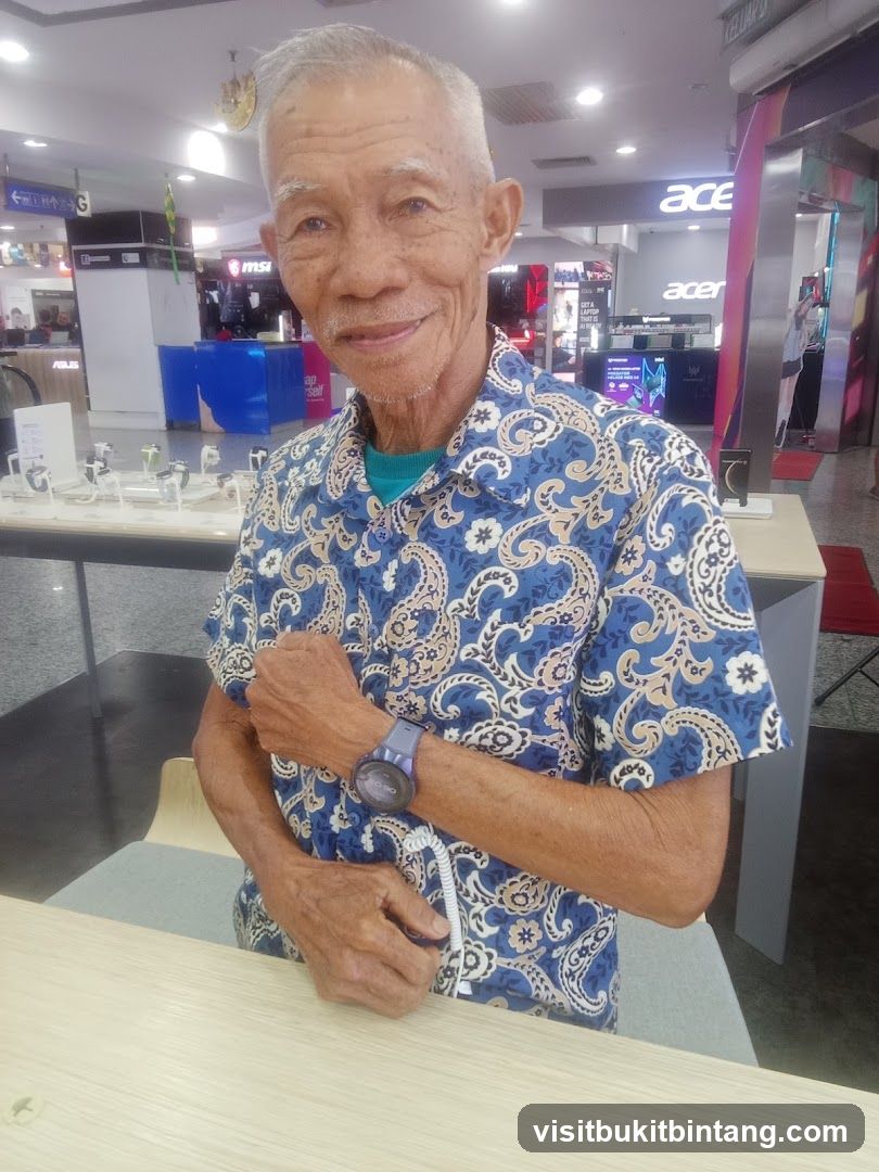Man wearing a watch