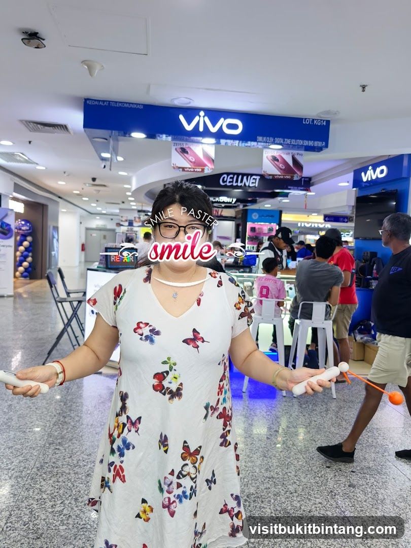 Woman in a Butterfly Dress Holding a Jump Rope
