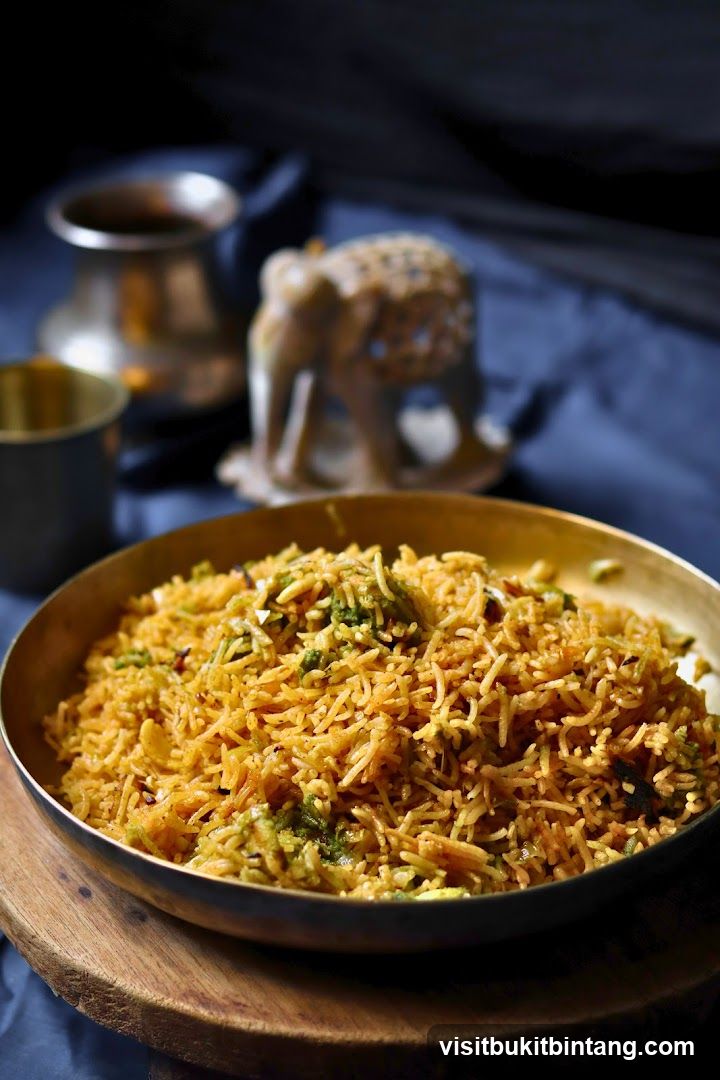 Biryani in a Brass Bowl