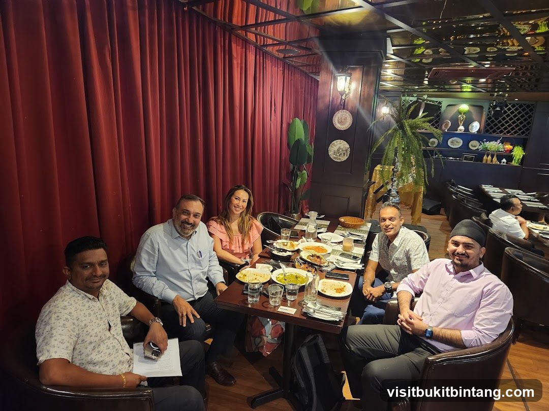 People dining in a restaurant