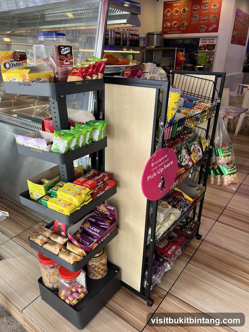 Snack Display and Menu