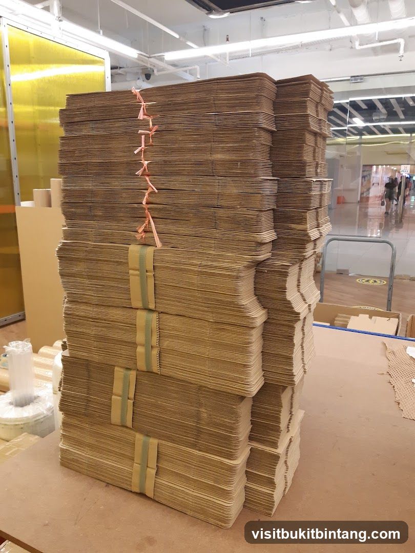 Stacks of Cardboard Boxes