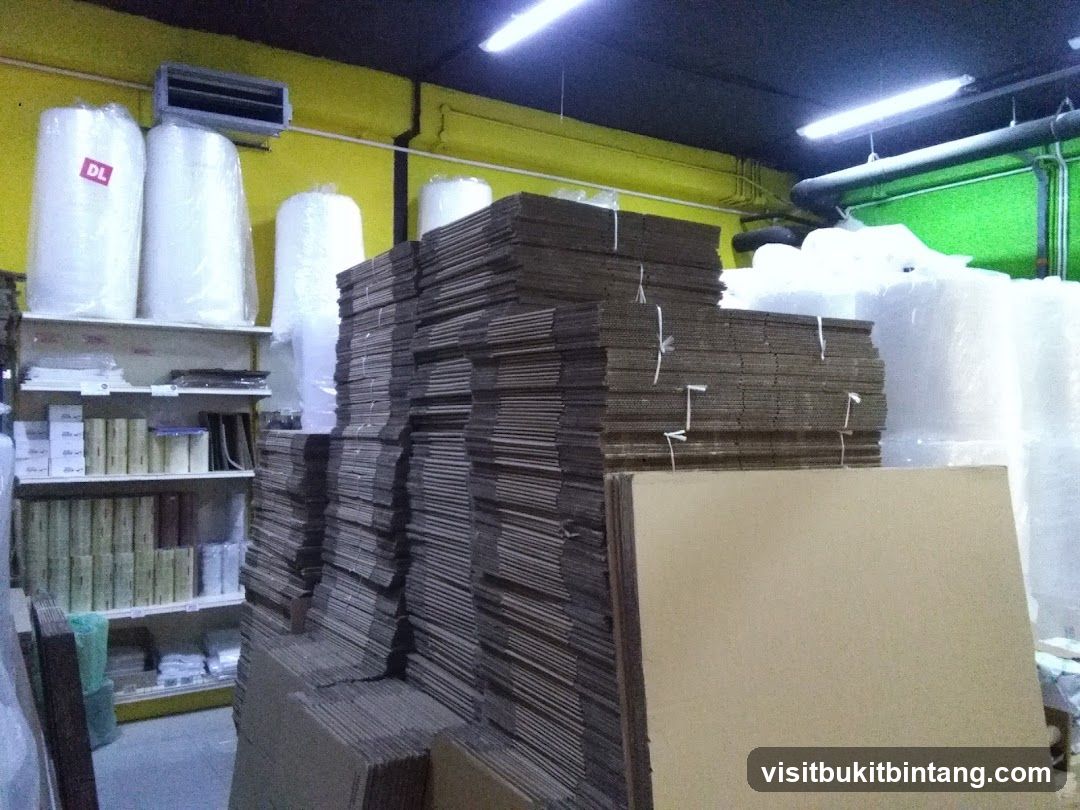 Storage Room with Packaging Supplies