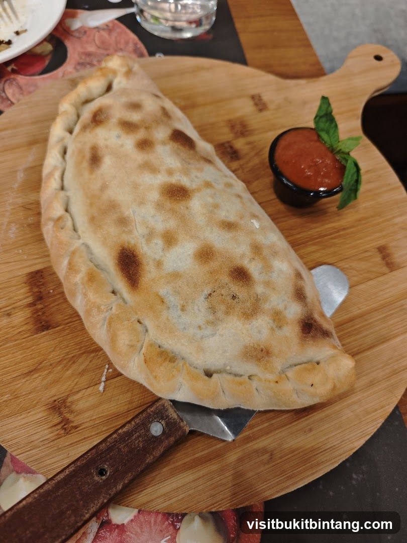 Calzone with Marinara Sauce