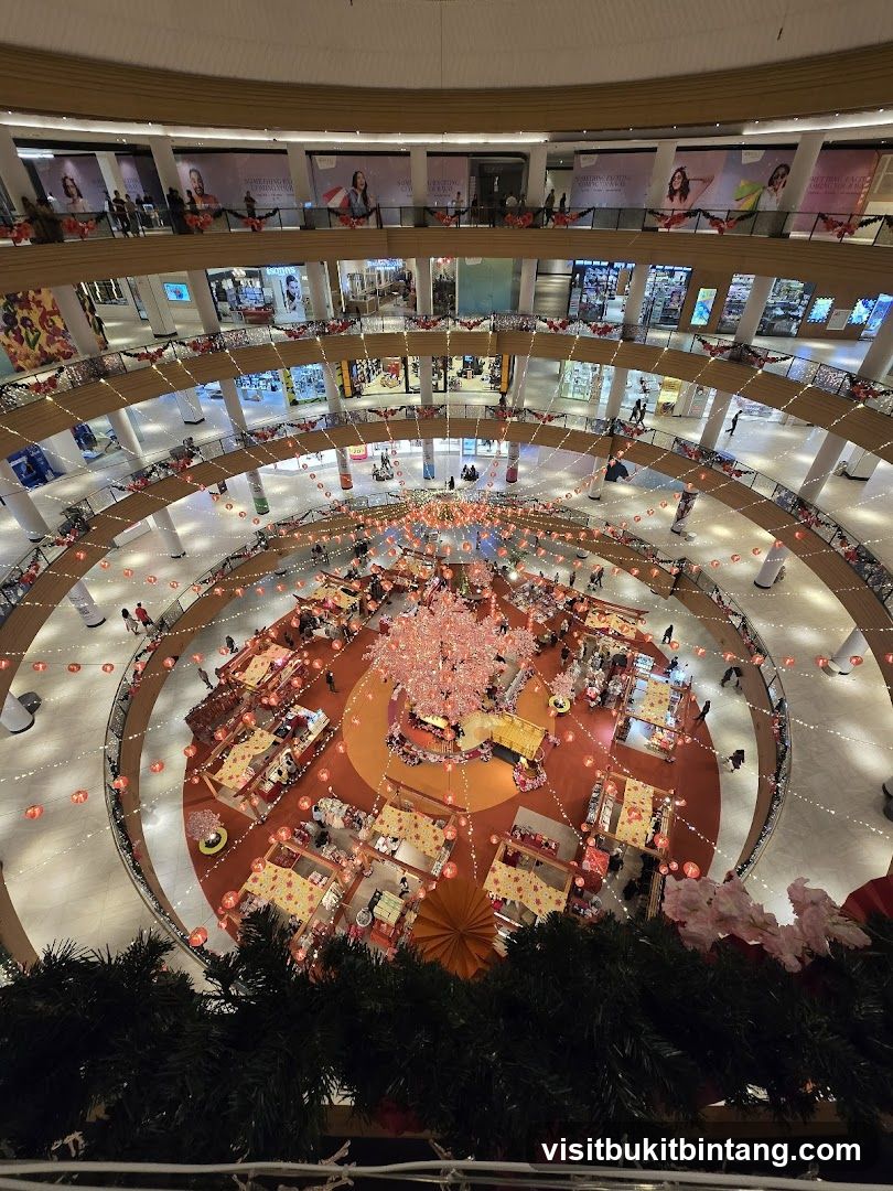 Mall Interior with Festive Decorations