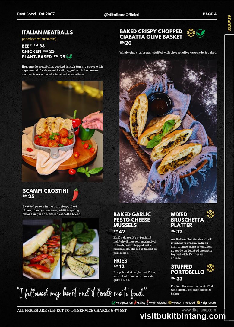 Starter Menu