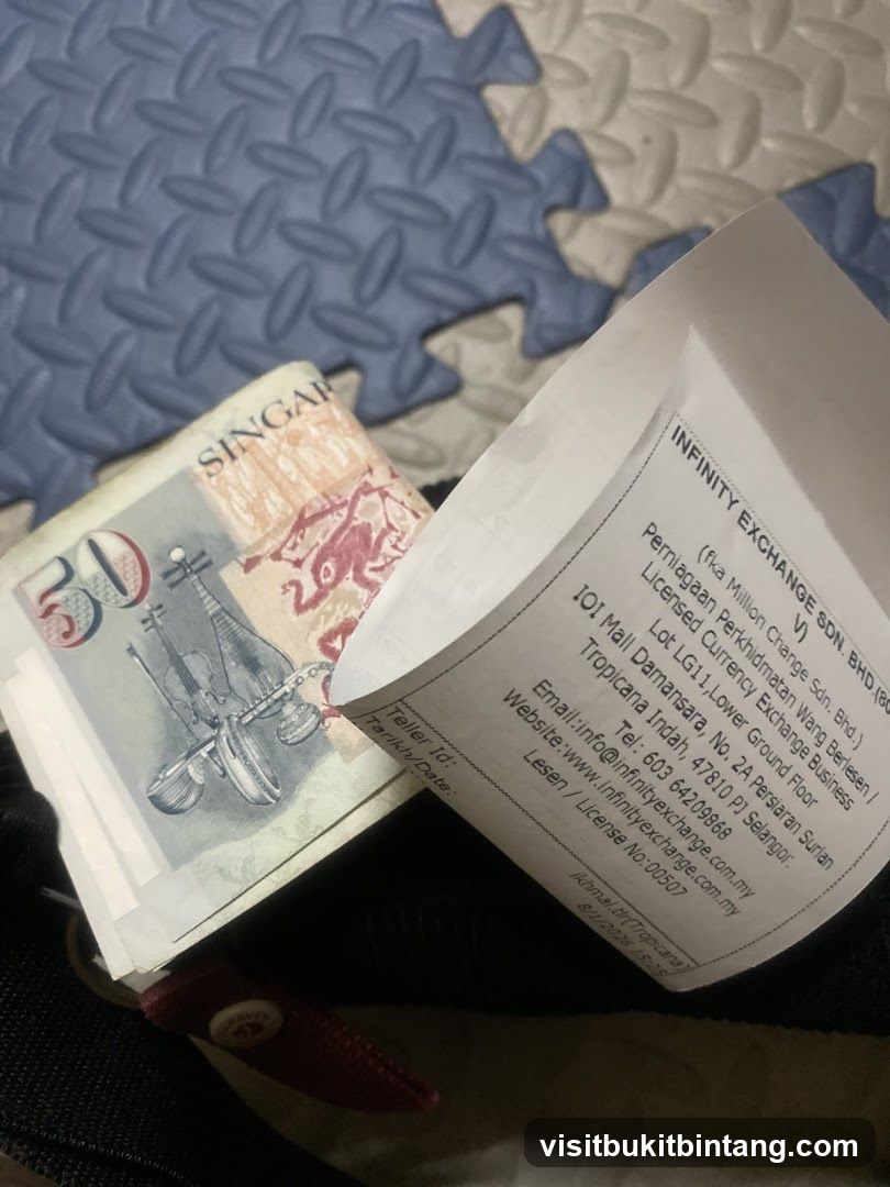 Currency Exchange Receipt