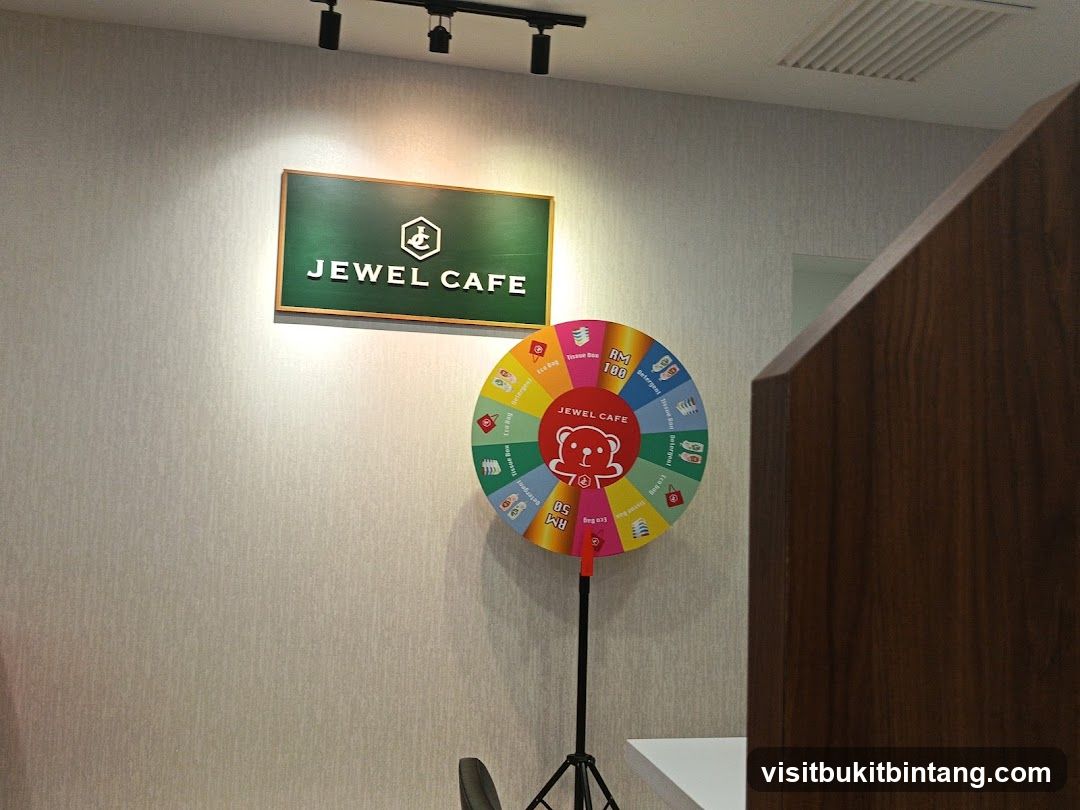 Jewel Cafe promotional wheel
