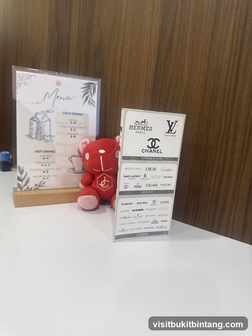 Menu and Brand List
