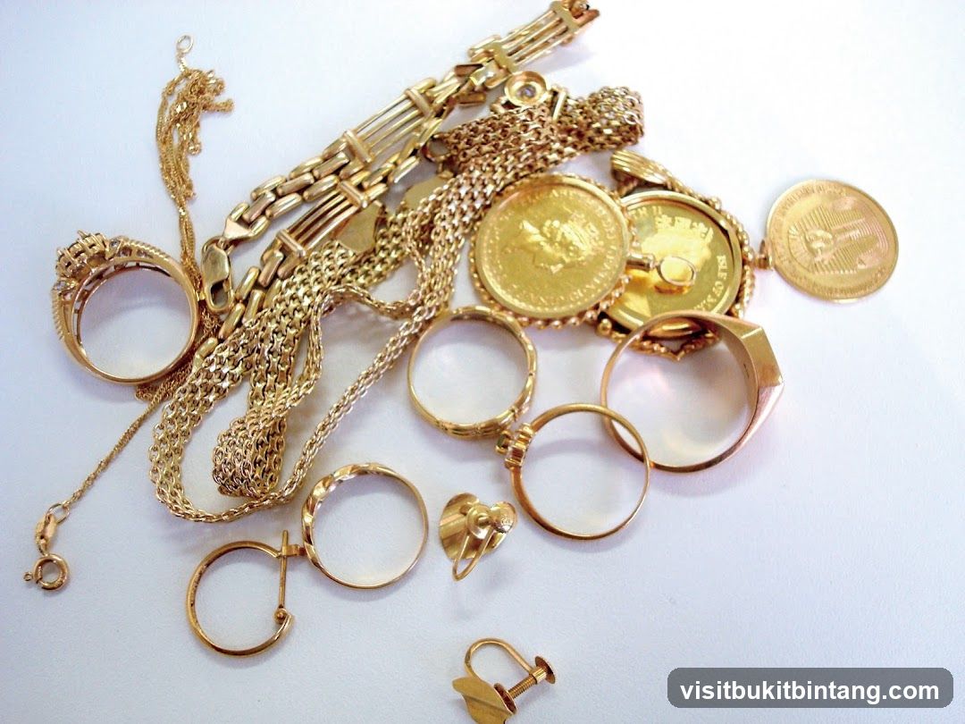 Assortment of Gold Jewelry