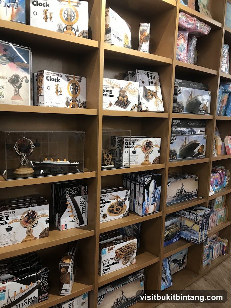 Model Kits on Shelves