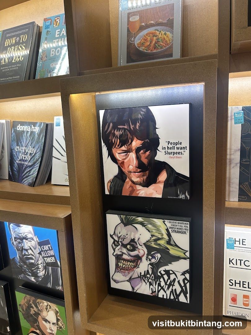 Artistic Prints and Books Display