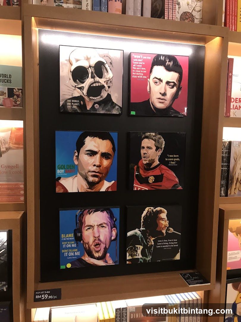 Art prints and books display