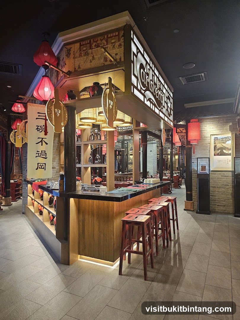 Bar area with seating